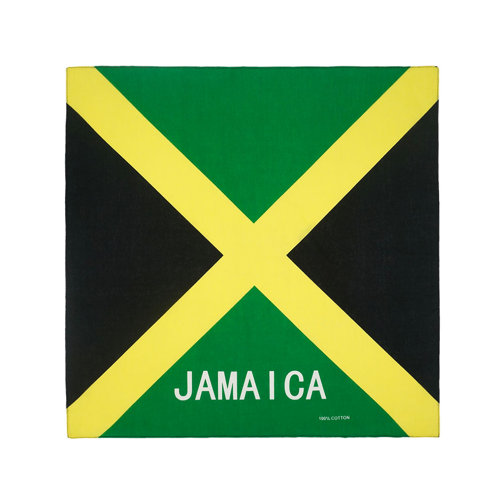 Running Gear Cool - Square Running Headband Scarf Jamaica Flag