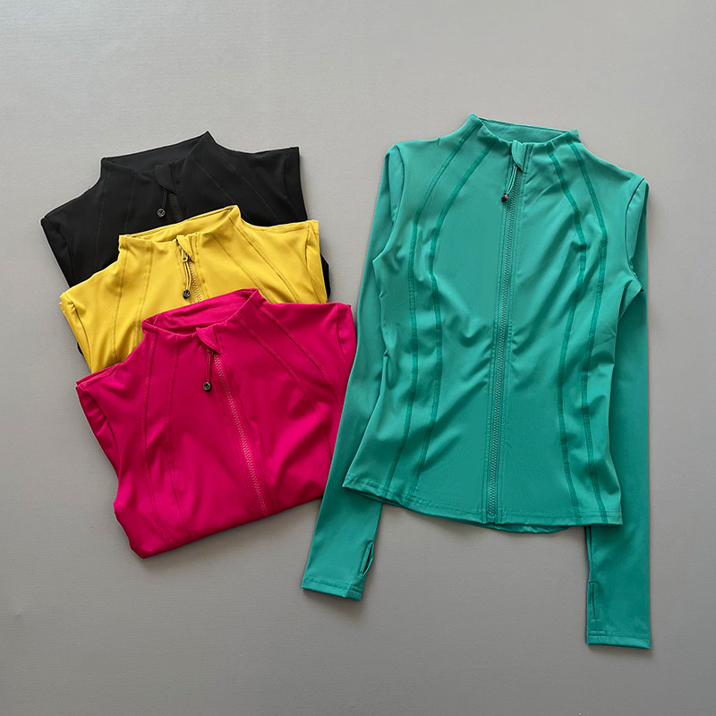 Running Gear - Women Full Zip Long Sleeve Athletic