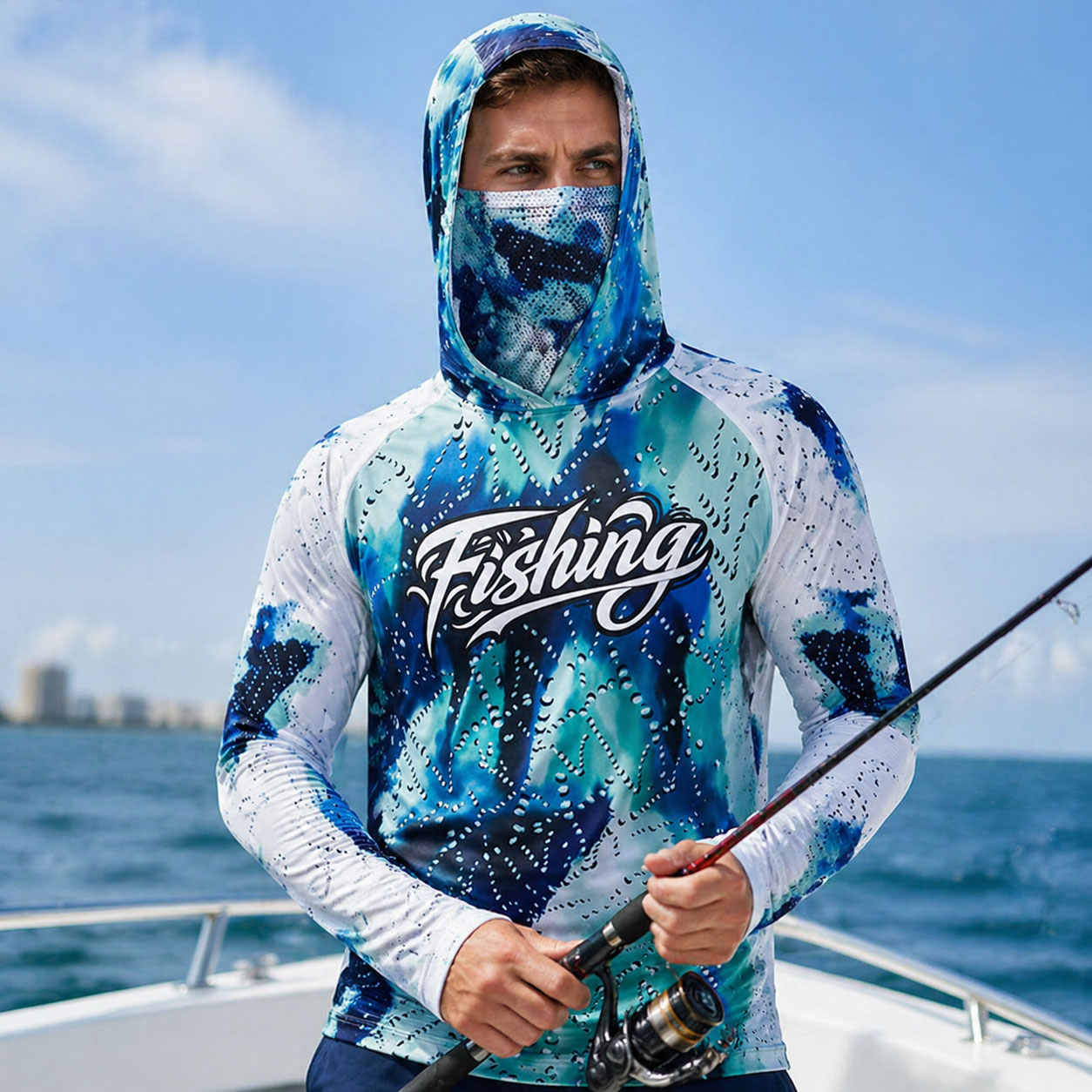 Running Gear Outdoor - Fishing Hood Riding Tops Wear UPF