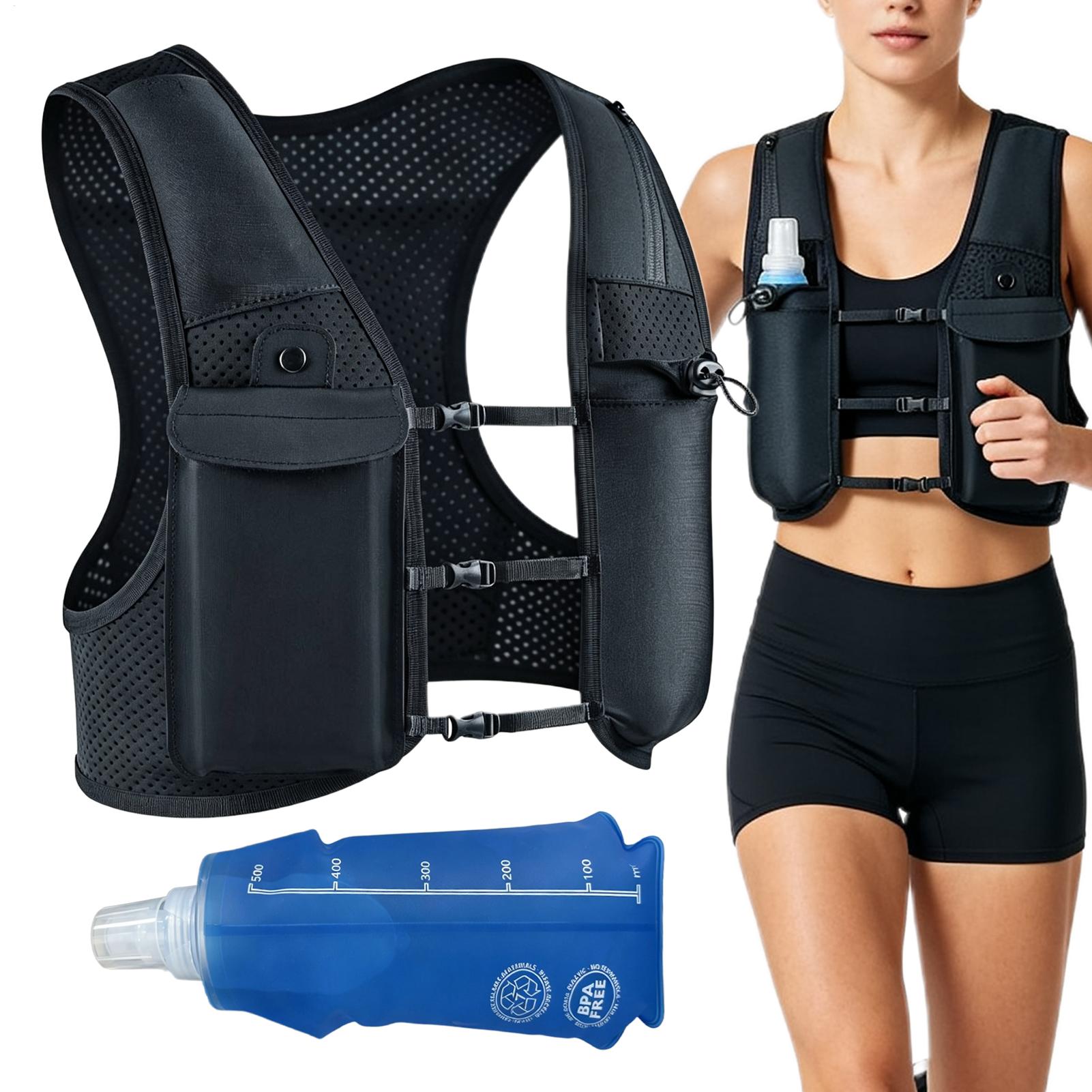 Running Gear Water - Running Vest Reflective Hydration Backpack with