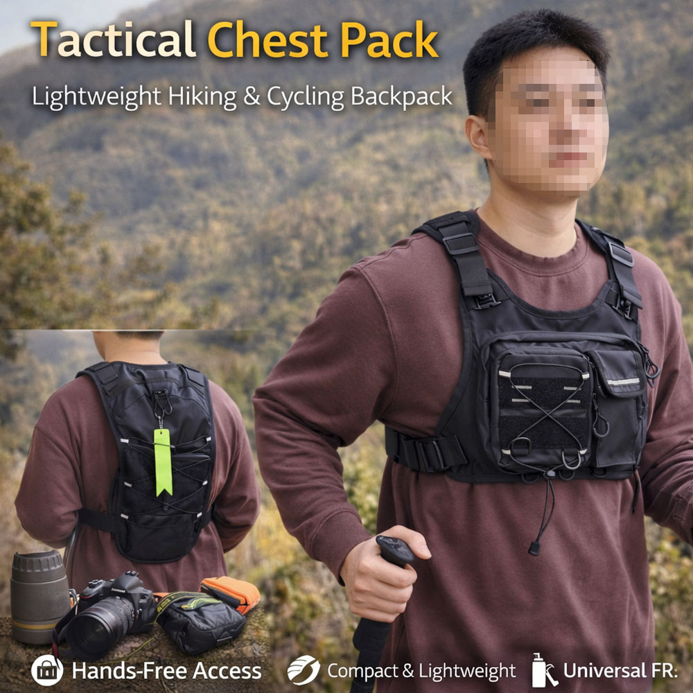 Running Gear Water - Tactical Vest Chest Bag with 2L
