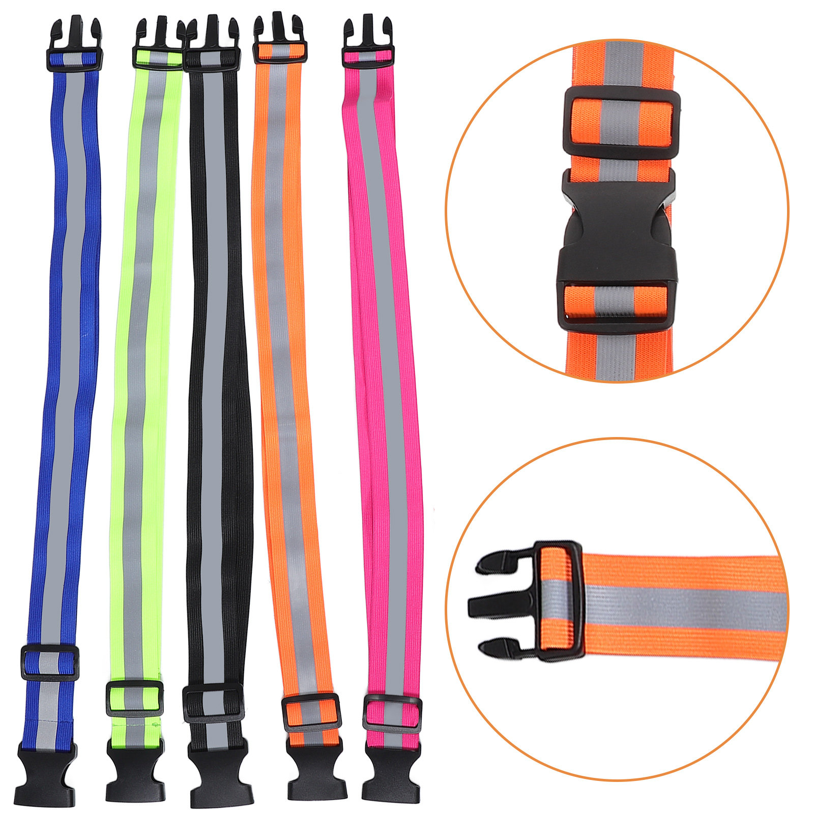 5Pcs Reflective Elastic Waistb - огляд і ціна Running Visibility Gear