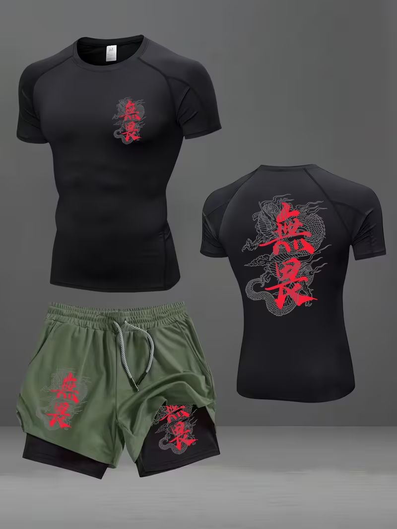 New men's slim fit suit quick  - огляд і ціна Running Gear