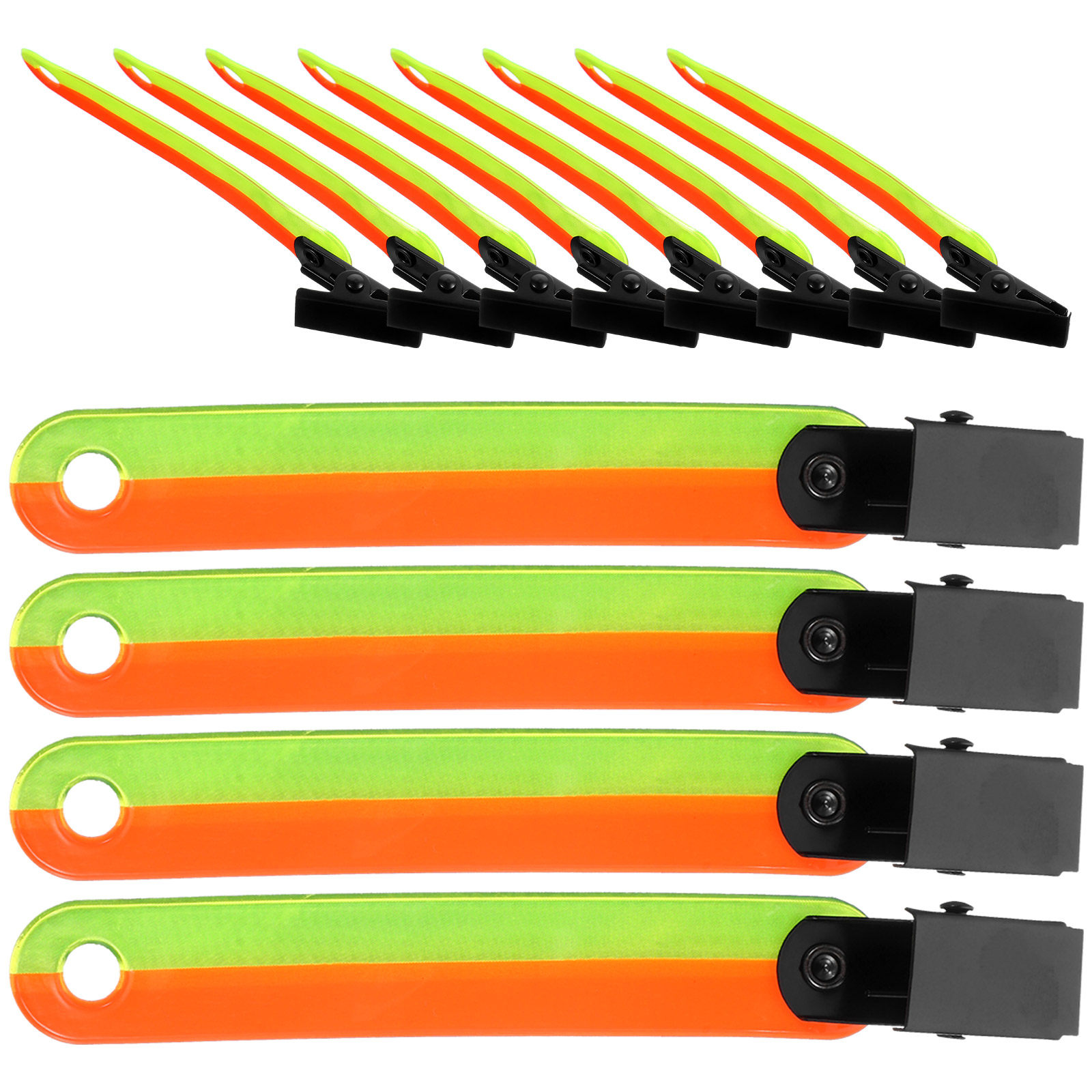 12Pcs Reflective Clip Fluoresc - огляд і ціна Running Visibility Gear