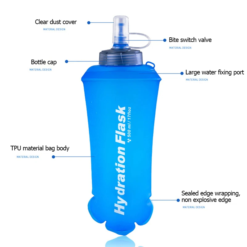250/500/750ml TPU Outdoor Spor - огляд і ціна Running Gear Water