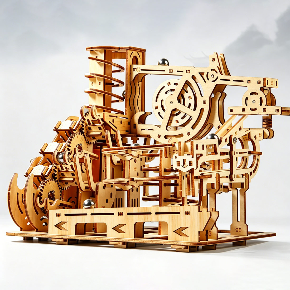 3D Wooden Puzzle Mechanical Ma - огляд і ціна Running Gear Track